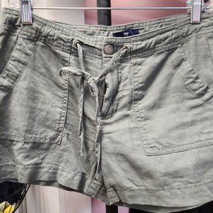 Gap Olive Green Linen Shorts